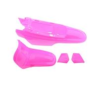 Z-LIANG Juego de Guardabarros de plástico de plástico de Motocicleta Establecido para PW50 PY50 50 Agua y Protector de Polvo (Color : Pink)