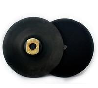 Z-LION 2 piezas de goma flexible almohadilla de respaldo 5 "gancho y bucle trasero titular 5/8-11 rosca