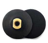 Z-LION 4 pulgadas, 2 piezas de goma flexible con respaldo de almohadilla de respaldo para almohadillas de pulido con rosca 5/8-11 (2)
