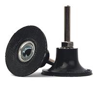Z-LION Adaptador de soporte de disco de 2 pulgadas con vástago de 1/4 pulgadas para discos de lijado tipo Roloc