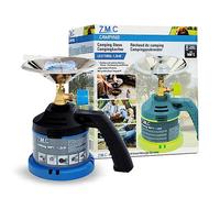 Z.M.C Hornillo de camping de 1,2 kW, hornillo de gas con mango para camping, encendedor de carbón para exteriores, hornillo de cartucho para cartucho, pequeña barbacoa de gas de un solo fuego
