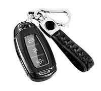 Z.MYUKI】Kona i30 Funda para llave con llavero para Hyundai i30 i30N / Hyundai Kona N Electrico 2018-2022 Accesorios (Negro)