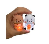 Z-oneMart Bonitos llaveros BuBu Dudu, 2 piezas de mini estatua de dibujos animados Kawaii, llaveros para mujeres y niñas, mochilas, llaves de coche