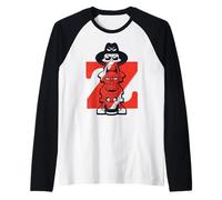 Z Retro Videojuego Brad Allen & Commander Zod Heads Camiseta Manga Raglan