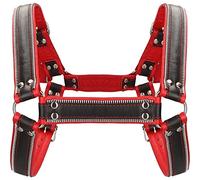 Z Series Chest Bulldog Harness - Black/Red - L/XL