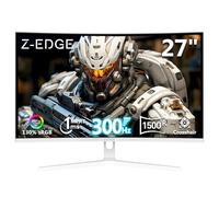 Z Z-EDGE Monitor curvado para juegos de 27 pulgadas, monitor de computadora FHD 1080P 300Hz 240Hz, monitor curvado ultra rápido MPRT 1ms, 1500R, colores de 16.7M, bisel sin marco UG27H, 2 puertos DP
