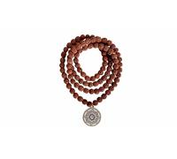 Z ZILLION CRAFT Rudraksha del Himalaya cultivado naturalmente. Cuenta de 5 caras 108 rudraksha con pedante OM. Sin productos químicos, color ni cera. Ideal para meditación de yoga Puja