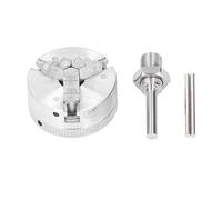 Z011 Mini Three Jaw Chuck Set Clamping Range 10-35mm with M12×1 Threaded Connection Rod Precision Lathe Chuck Head Suitable for Small Lathes Drilling Machines and Milling Machines