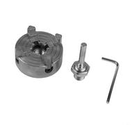 Z011 Portabrocas manual de cuatro mandíbulas con diseño de autocentrado y construcción de acero de alto carbono para compatibilidad con mini portabrocas y torno