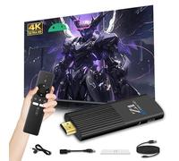 Z1 Android 10.0 TV Stick 2025, Dongle Inteligente HD 4K para TV, H313 Quad-Core, Wi-Fi Dual, Control Remoto por Voz con Bluetooth, Dispositivo con Canal Internet Android 10.0 para Hogar/Viajes