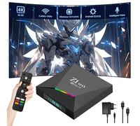 Z1 MAX Android TV Box Android Q 10,WiFi 2,4 GHz&5 GHz,Interfaz RJ45 Adaptable,Android Box Compatible con HDR,Dispositivos de Streaming para TV,2 Puertos USB 2.0,Mando a Distancia con Voz Inteligente