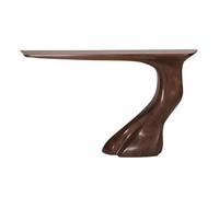Z4T8M2K6G5 Mesa de exhibición compacta Mesas de Consola estrechas Madera Maciza 56", Mesa Pasillo Decorativa Moderna, sofá for Sala Estar, vestíbulo, Entrada(Bruin)