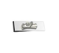 Z54 Diploma Scroll English Pewter Emblem Money Clip, hecho a mano en Sheffield, diseño compacto, empaquetado para regalo