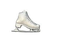 Z58 - Broche de solapa para patín de hielo, peltre inglés, regalo