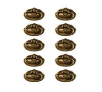 ZAANHA 10 tiradores de cajón con forma de anillo elíptico de 3 x 1,7 pulgadas, tiradores decorativos vintage, pomos antiguos for muebles, caja de madera