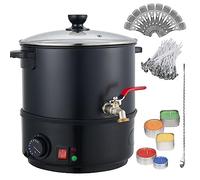 ZAANU Fundidor De Cera para Hacer Velas, Capacidad para 10L De Cera Derretida, Crisol EléCtrico para Derretir Cera, con Boquilla De NúCleo De Calentamiento Y Control De Temperatura De 80-212℉