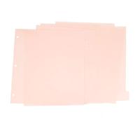 ZAAWUUT Divisores de carpeta de 3 anillos en blanco en 8 pestañas, separadores de plástico A4 para cuadernos y carpetas, separadores de 3 agujeros para escuela, oficina, organizadores del hogar (rosa