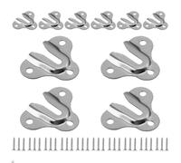 ZAAWUUT Paquete de 10 perchas resistentes con agujero de cerradura, soporte para colgar marcos de fotos, estante para colgar llaves, estante para colgar abrigos, tablero de madera para colgar en la