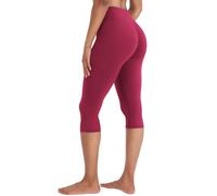 ZAAYO Capri Legging - Mallas invisibles para mujer, 3/4 | Cintura alta, sin costuras, suaves como la mantequilla, pantalones capri de verano para mujer, leggings deportivos 3/4, 7/8