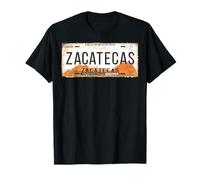 Zacatecas Mexico License Plate Mexican Travel Vacation Beach Camiseta