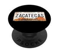 Zacatecas Mexico License Plate Mexican Travel Vacation Beach PopSockets PopGrip Adhesivo