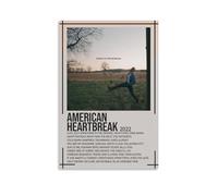 Zach Bryan American Heartbreak - Pinturas decorativas impermeables y resistentes a las manchas, para sala de estar, dormitorio, oficina, colgar cuadros de alta definición, pósteres creativos para