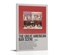 Zach Bryan The Great American Bar Scene- Cuadros decorativos impermeables y resistentes a las manchas, para sala de estar, dormitorio, oficina, colgar cuadros libres, pósteres de alta definición