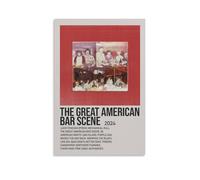 Zach Bryan The Great American Bar Scene- Pinturas decorativas impermeables y resistentes a las manchas, para sala de estar, dormitorio, oficina, colgar cuadros sin marco, pósteres de alta definición