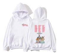 Zach Bryan Tour Inspired Quittin Time - Sudadera unisex con capucha de forro polar de gran tamaño, para amantes de la música, blanco, S