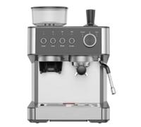 ZACHVO Portafiltro, cafetera espresso con molinillo, 30 molidos, 15 bares, blanco