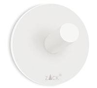 ZACK Duplo 40155 - Gancho para toallas de acero inoxidable, color blanco