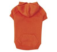 Zack & Zoey Basic - Sudadera con Capucha para Perros, 20", Color Naranja