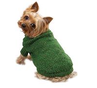 Zack & Zoey Marled Yarn - Suéter básico para Perro, Talla XX, Color Verde