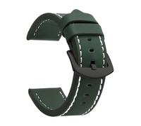 ZacLAy Correa De Reloj De 18Mm, 20Mm, 22Mm Y 24Mm, Correa De Reloj Deportiva De Cuero Vintage, Hebilla De Acero Inoxidable, Ejército verde verde 2, 18mm