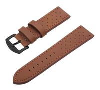 ZacLAy Correa De Reloj De 18Mm, 20Mm, 22Mm Y 24Mm, Correa De Reloj Deportiva De Cuero Vintage, Hebilla De Acero Inoxidable, Marrón negro H, 22mm