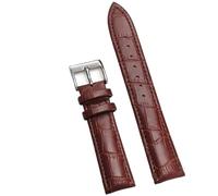 ZacLAy Correa De Reloj De Cuero 12/14/16/18/20/22/24Mm Banda Con Hebilla De Reloj, Marrón oscuro 1, 24mm