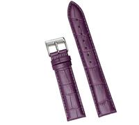 ZacLAy Correa De Reloj De Cuero 12/14/16/18/20/22/24Mm Banda Con Hebilla De Reloj, Morado 1, 22mm