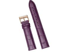 ZacLAy Correa De Reloj De Cuero 12/14/16/18/20/22/24Mm Banda Con Hebilla De Reloj, Morado 2, 20mm