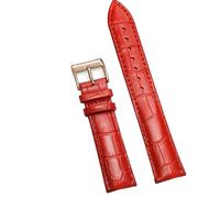 ZacLAy Correa De Reloj De Cuero 12/14/16/18/20/22/24Mm Banda Con Hebilla De Reloj, rojo 2, 24mm