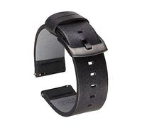 ZacLAy Correas De Reloj Correas De Reloj De Cuero De 18Mm, 20Mm, 22Mm Y 24Mm, Liberación Rápida, Negro Negro, 24mm