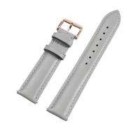 ZacLAy Pulsera De Cuero Correa De Reloj Correa De Reloj De Liberación Rápida, Rosegolio gris, 22mm