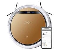 ZACO Robot aspirador y fregasuelos V5x con WiFi, Alexa, Google, App, Aspiradora y fregadora 2en1 para suelos duros, madera, parquet y alfombras, Robots aspiradores para perros y pelos de mascotas