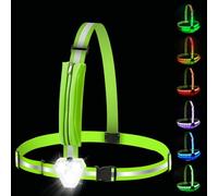 Zacro Correr Chaleco Reflectante con Bolsillo para Teléfono, 9Modos Alta Visibilidad Reflector Chaleco, Equipo USB Recargable para Correr/Ciclismo/Senderismo/Perros, Ajustable para Hombres y Mujeres