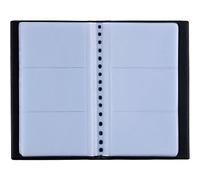 Zacro - Tarjetero de PVC para guardar tarjetas de visita, tarjetas de fidelidad o tarjetas de crédito, con capacidad para 150 tarjetas; de color negro