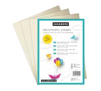 ZADAWERK® Papel nácar - 250 g/m² - A4 - marfil - 50 piezas - para invitaciones - cartas - para artesanías - nobles