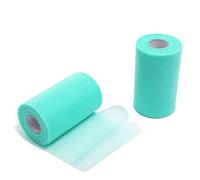 ZADAWERK® Tul - 15 cm x 45 m - menta - 1 rollo - para coser y hacer manualidades - decoración - lazo de regalo - tutú