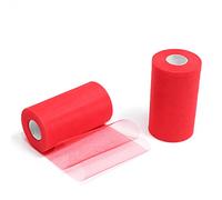 ZADAWERK® Tul - 15 cm x 45 m - rojo - 1 rollo - para coser y hacer manualidades - decoración - lazo de regalo - tutú