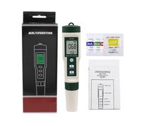 ZADCCS Analizador de Agua, Medidor de PH 10 en 1, medidor Digital de Prueba de Calidad del Agua con/sin retroiluminación TDS/EC/SALT/TEMP/SG/ORP/H2/prueba fértil para Grifo y Acuario(The)