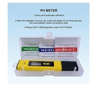 ZADCCS Analizador de Agua, Pluma medidora de PH Digital LCD portátil, probador de Acuario, Piscina, Agua, Vino, orina, ph-2, ph-02 para Grifo y Acuario(Yellow ph-2)