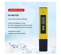 ZADCCS Analizador de Agua, Pluma medidora de PH Digital LCD portátil, probador de Acuario, Piscina, Agua, Vino, orina, ph-2, ph-02 para Grifo y Acuario(Yellow ph-2 no Box)
